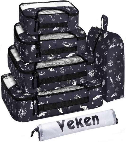 Travel Luggage Organizers,  Color: White and Black