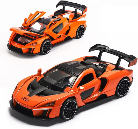 Mini Super Electric Toy Car with Lights and Music, Orange