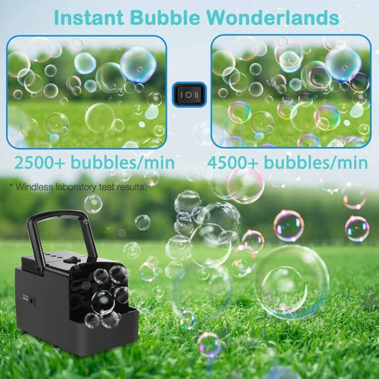 Automatic bubble to make bubbles, 2 speeds, Color: Gloss Black