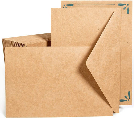 50 packs of 5.75 x 8.75 inches, brown kraft