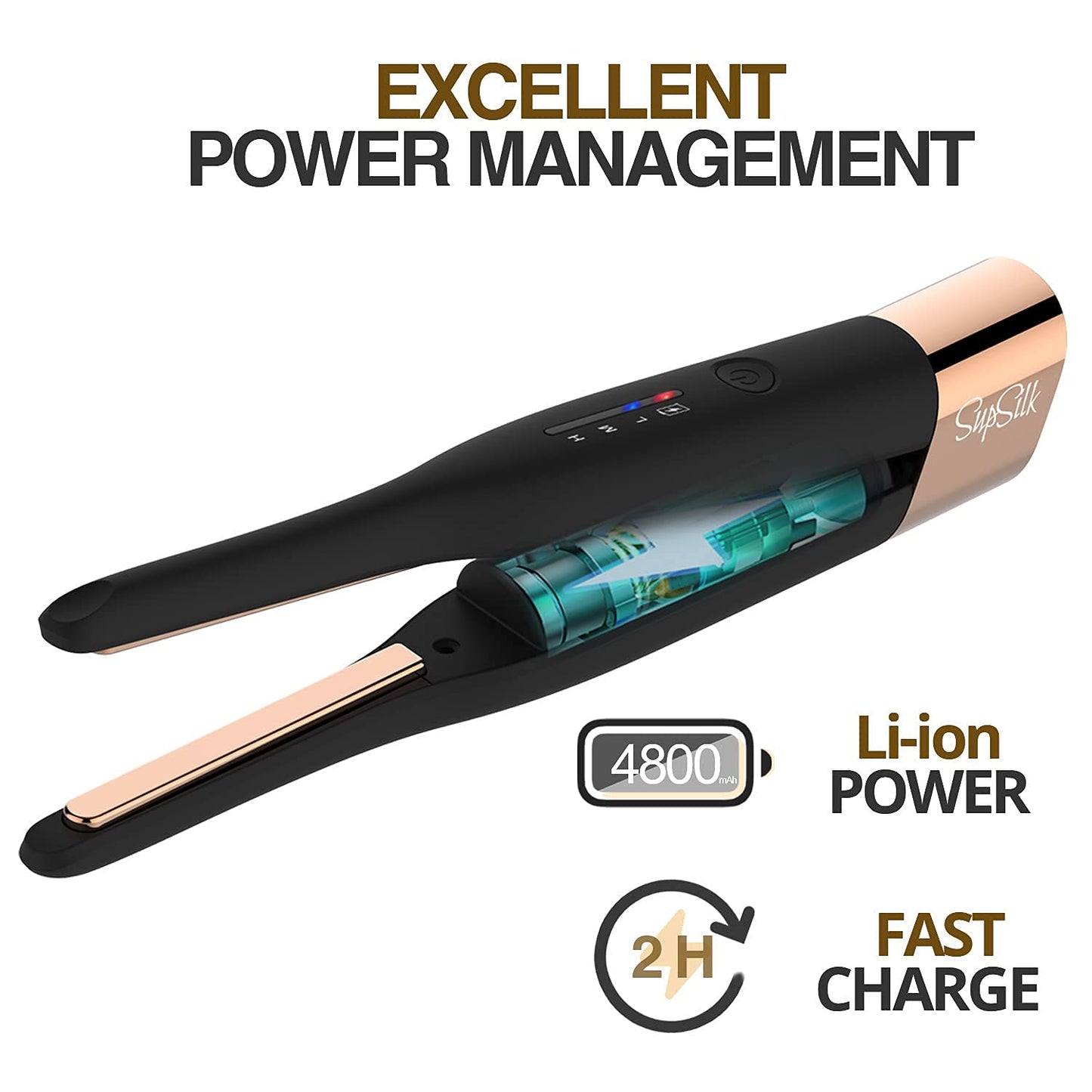 3/10 inch cordless hair straightener