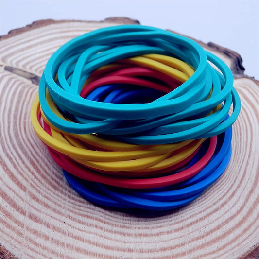 600 multicolored rubber bands, (4 colors)