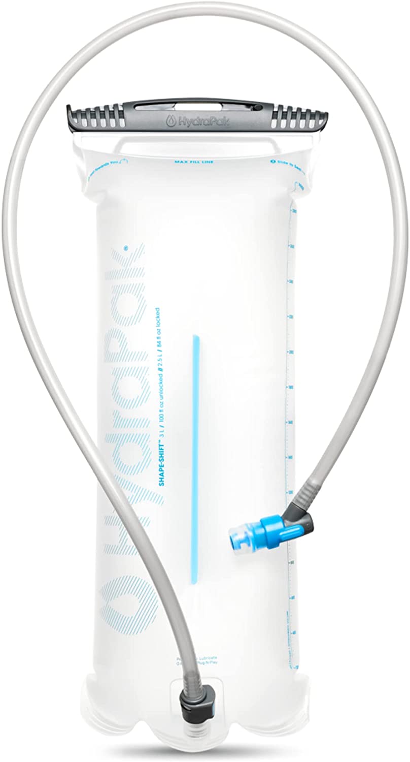 Low-profile water reservoir for hydration packs (3 liters)