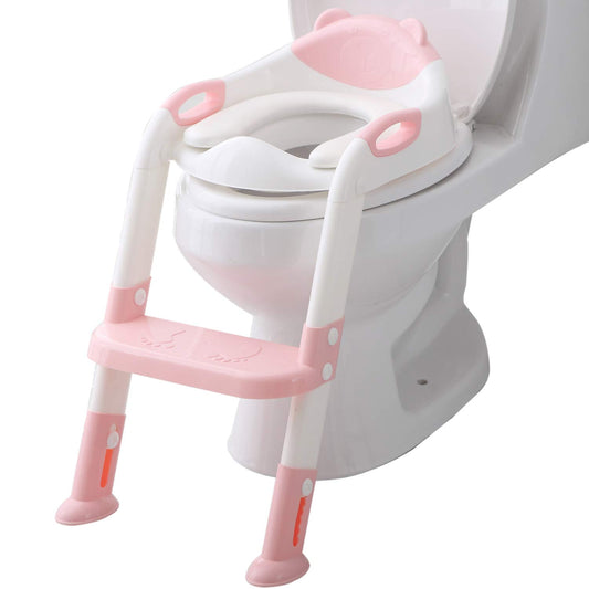 Adjustable Baby Training Seat Ladder (Pink)