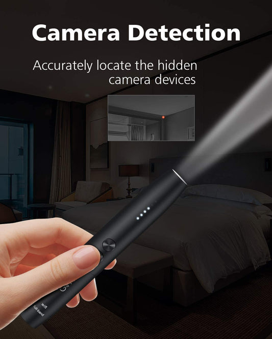 Anti-spyware detector for wireless camera