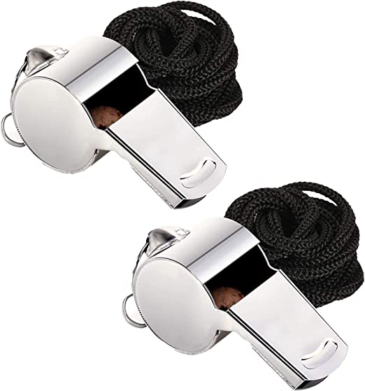 Stainless Steel Whistle of 2 pcs