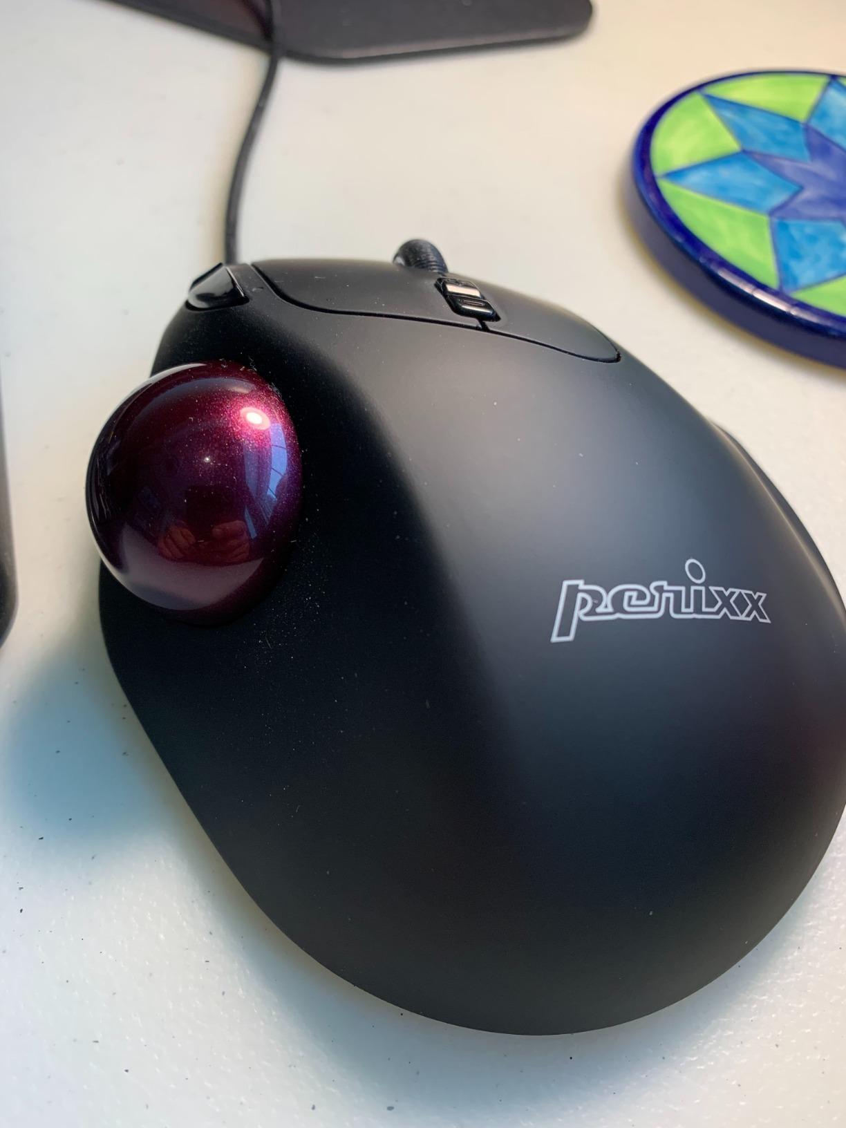 Wired Trackball USB Mouse, 7 Button Design, 1.34 Inch