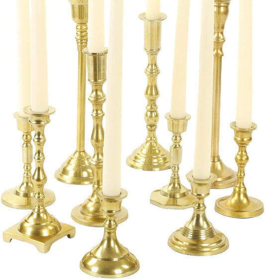 10 Candlesticks Vintage, Color Gold