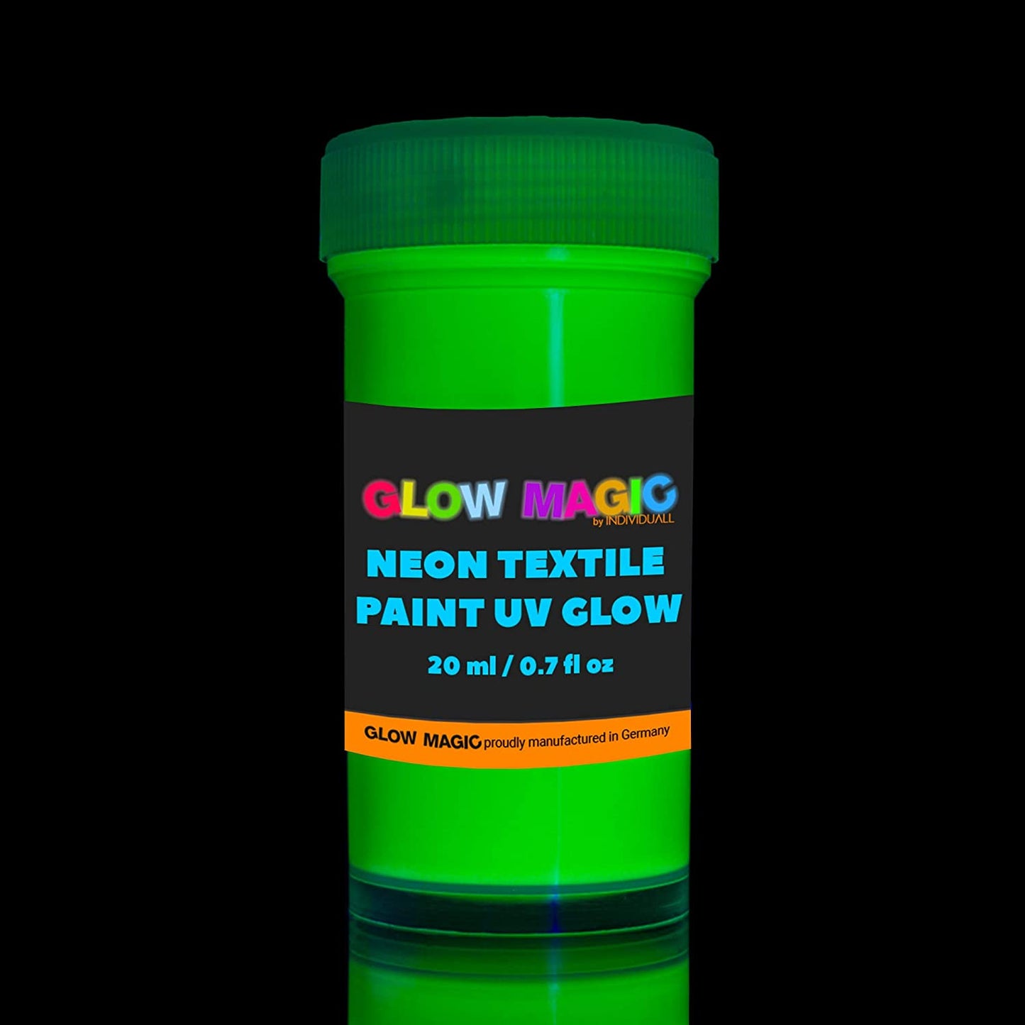 UV Fabric Paint Set - Set of 8 - 8 x 20 ml / 0.7 fl oz