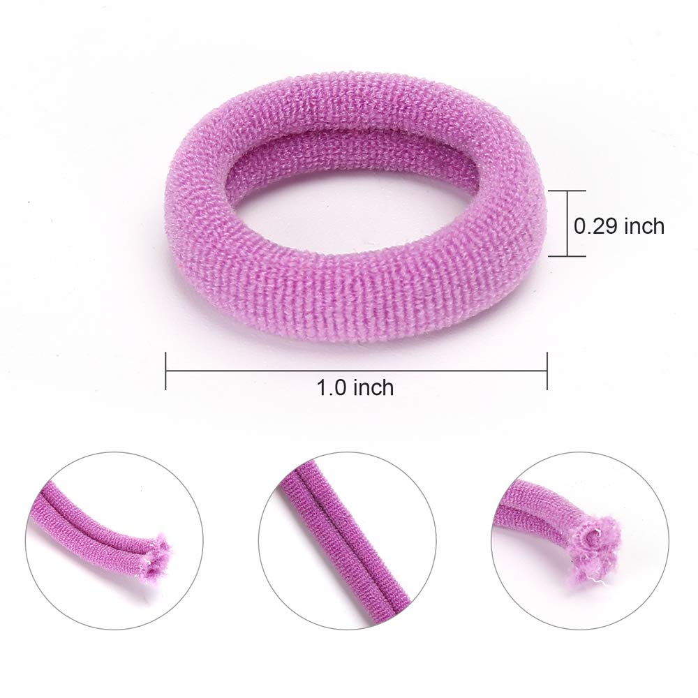 200 pieces of seamless hair ties 10 colors