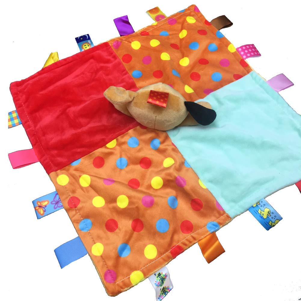 Baby blanket with stuffed animal, Multicolor