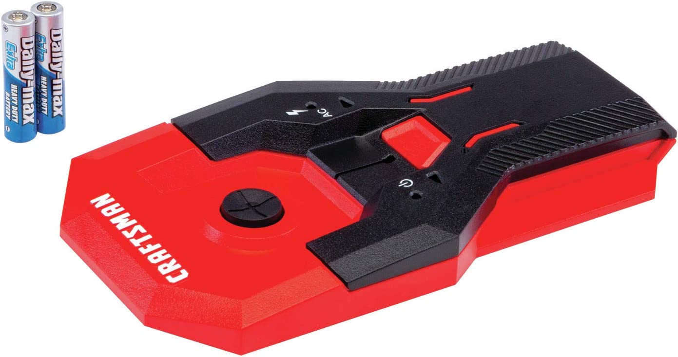 Stud Finder, 1-1/2 Inch Depth, AC Sensing, (Red, Black)