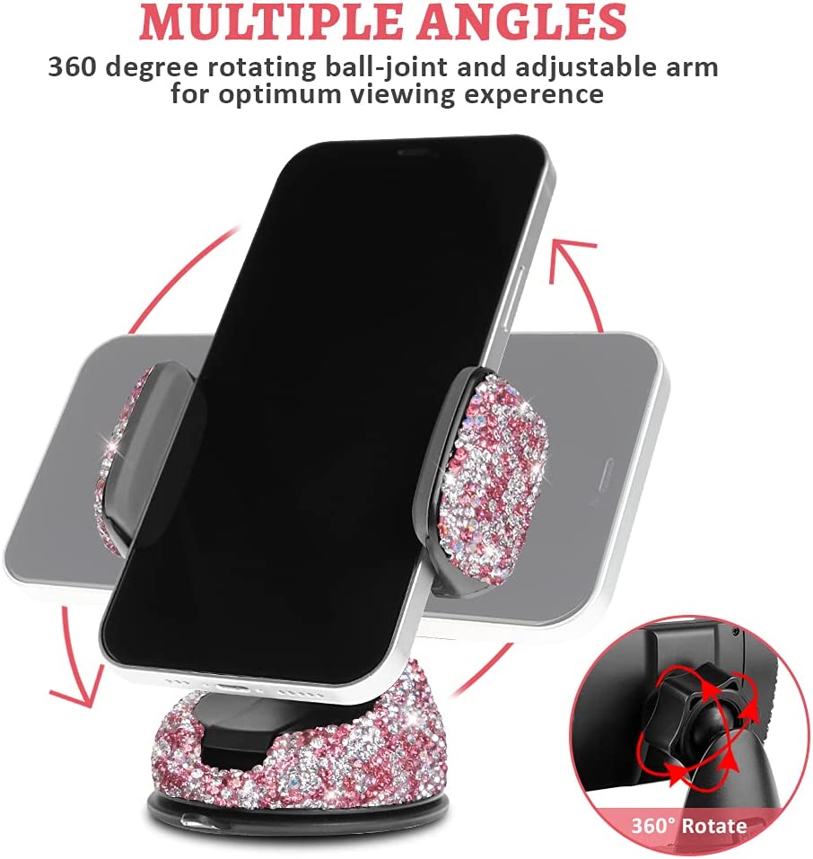 Cell phone holder, universal stand base, B-Pink