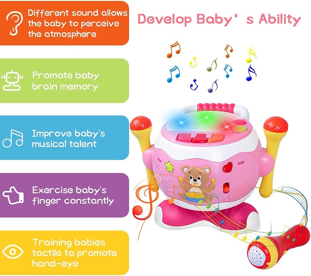 Drum set for babies from 1 to 3 years old