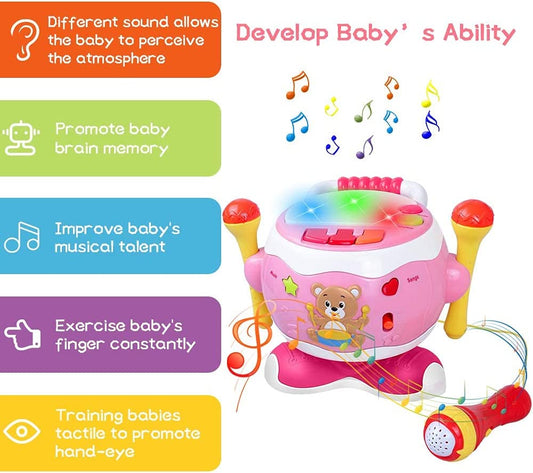 Drum set for babies from 1 to 3 years old