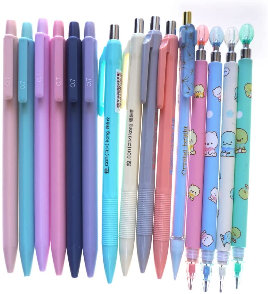 Mechanical pencils, Color 16pcs / 0.5mm 0.7mm mixed