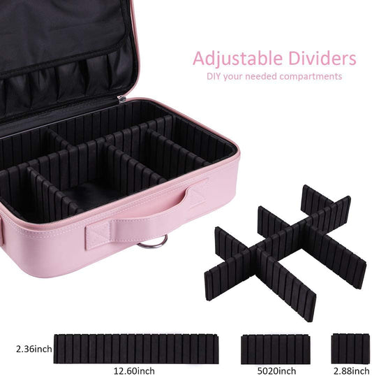 Pink makeup organizer