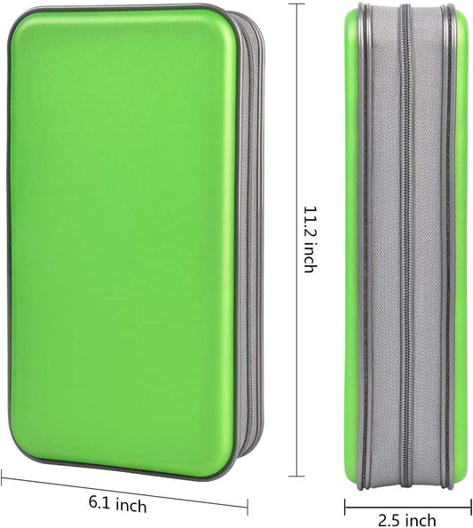 CD, DVD storage organizer (capacity 96, Green)