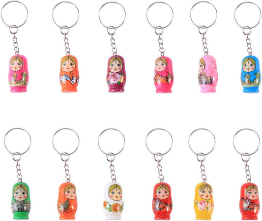 12pcs doll keychains