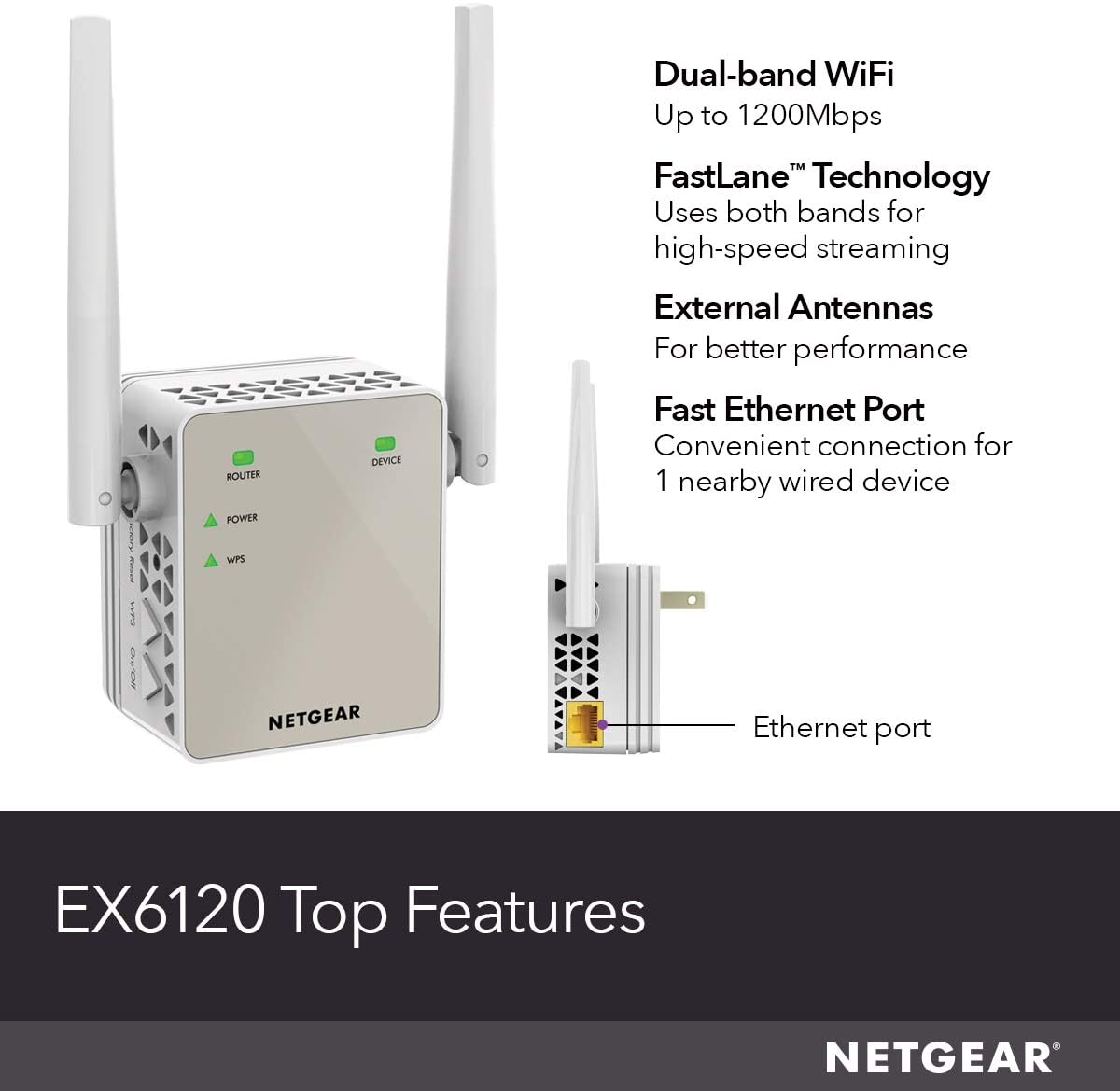 Wi-Fi range extender,coverage1500 sq.ft. and 25 devices  AC1200