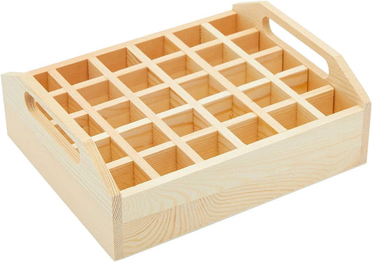 Organizer Box, Wood, 30 Spaces, 8.5" x 3" inches