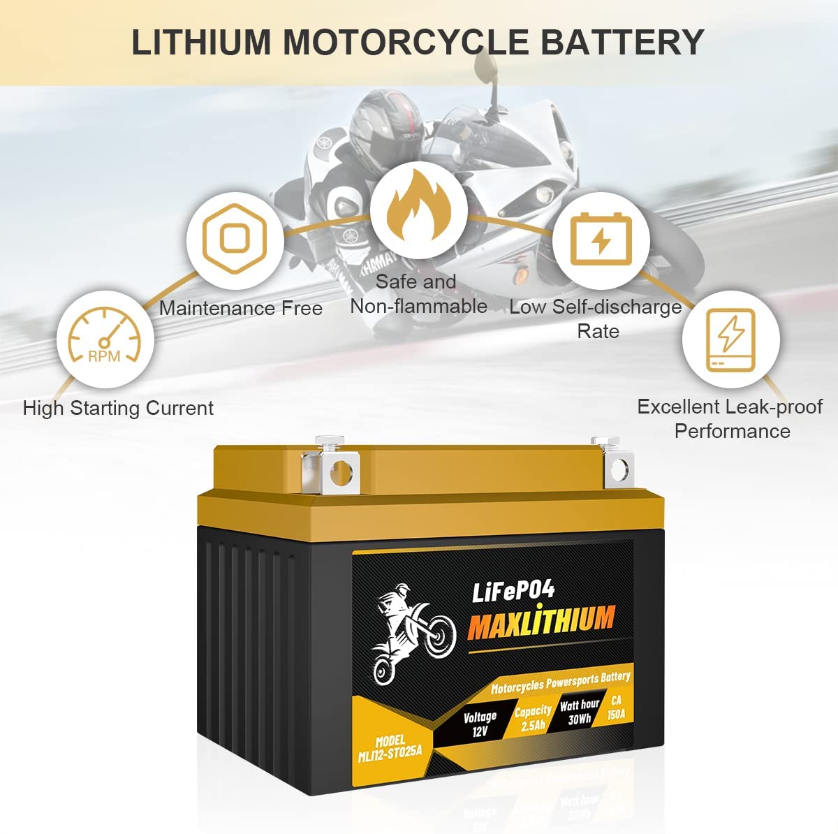 lithium battery motorcycle engine starter