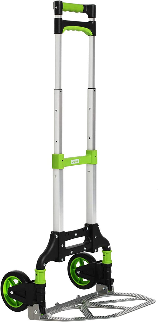 175 lb Capacity Rolling Folding Hand Truck (Green)