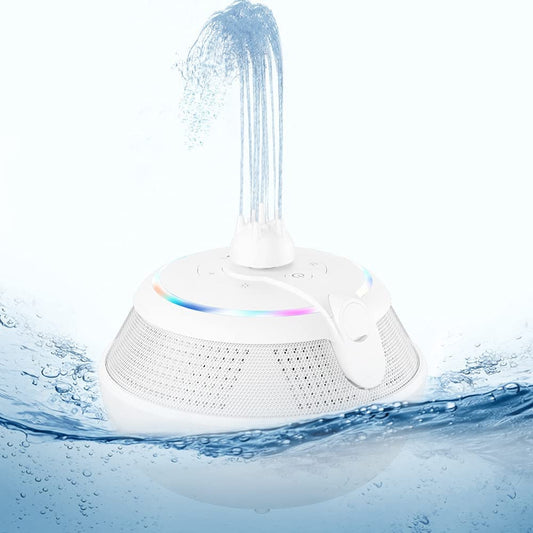 waterproof bluetooth speaker, Color: White