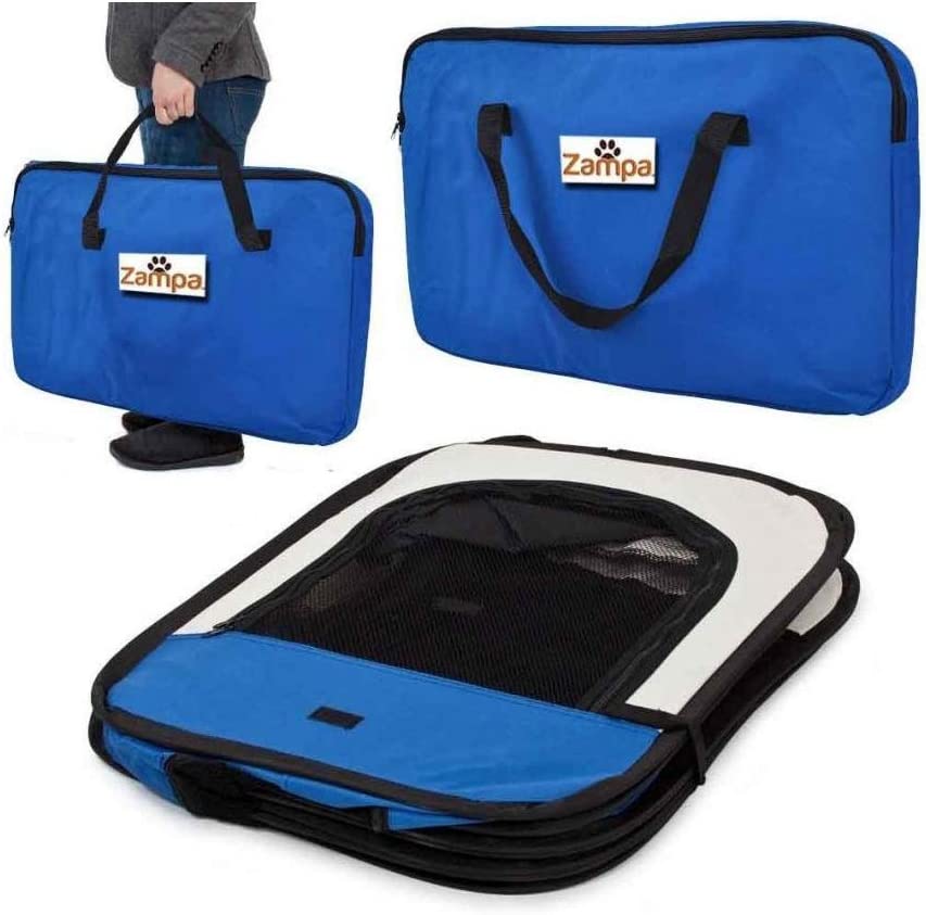 Collapsible Pet Playpen, Waterproof, Blue, 36" x 36" x 24"