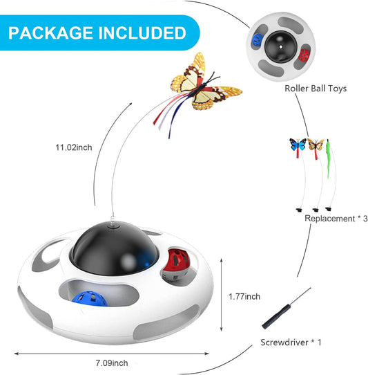 Interactive Electronic Pet Toys, (Color: White) 3PCS