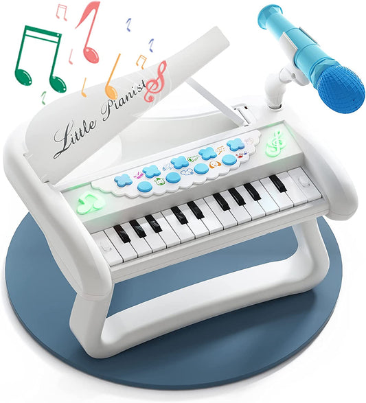 toy musical keyboard instrument for toddlers, (Color: white)