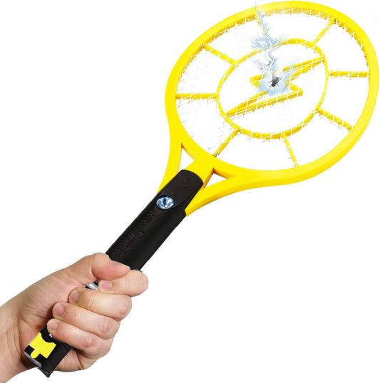 Mesh fly killer racket 2-ply (large), yellow