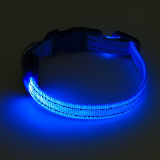 LED Glowing Pet Safety Collar, Blue