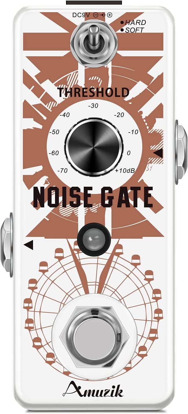 Guitar noise gate effect pedal