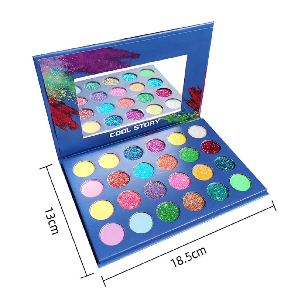 24 shades glitter eyeshadow palette