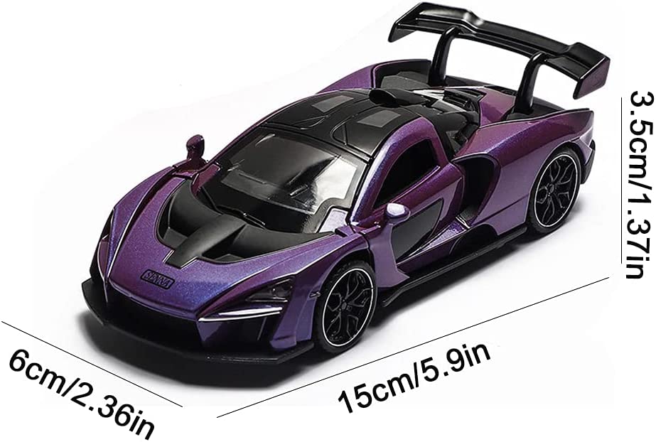 Mini Super Electric Toy Car with Lights and Music, (Purple)