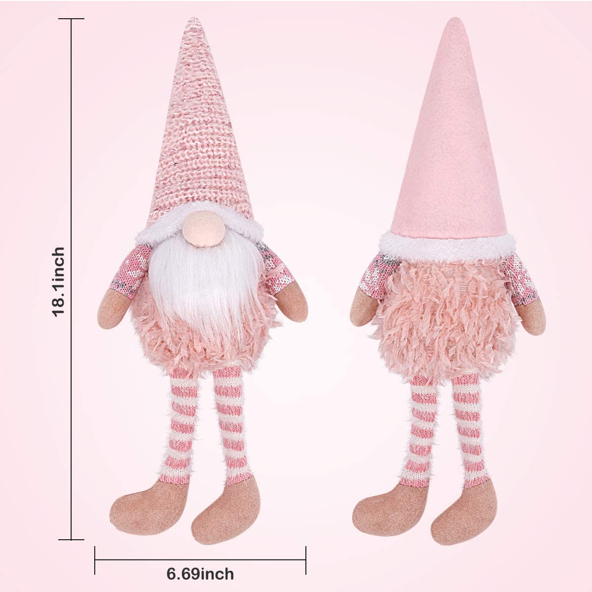 Valentine Gnome Decorations 2 Pack, 18.1inches