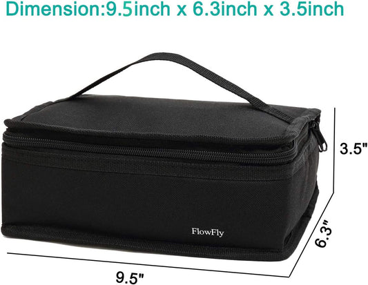 Small Insulated Lunch Box (Color: Black)