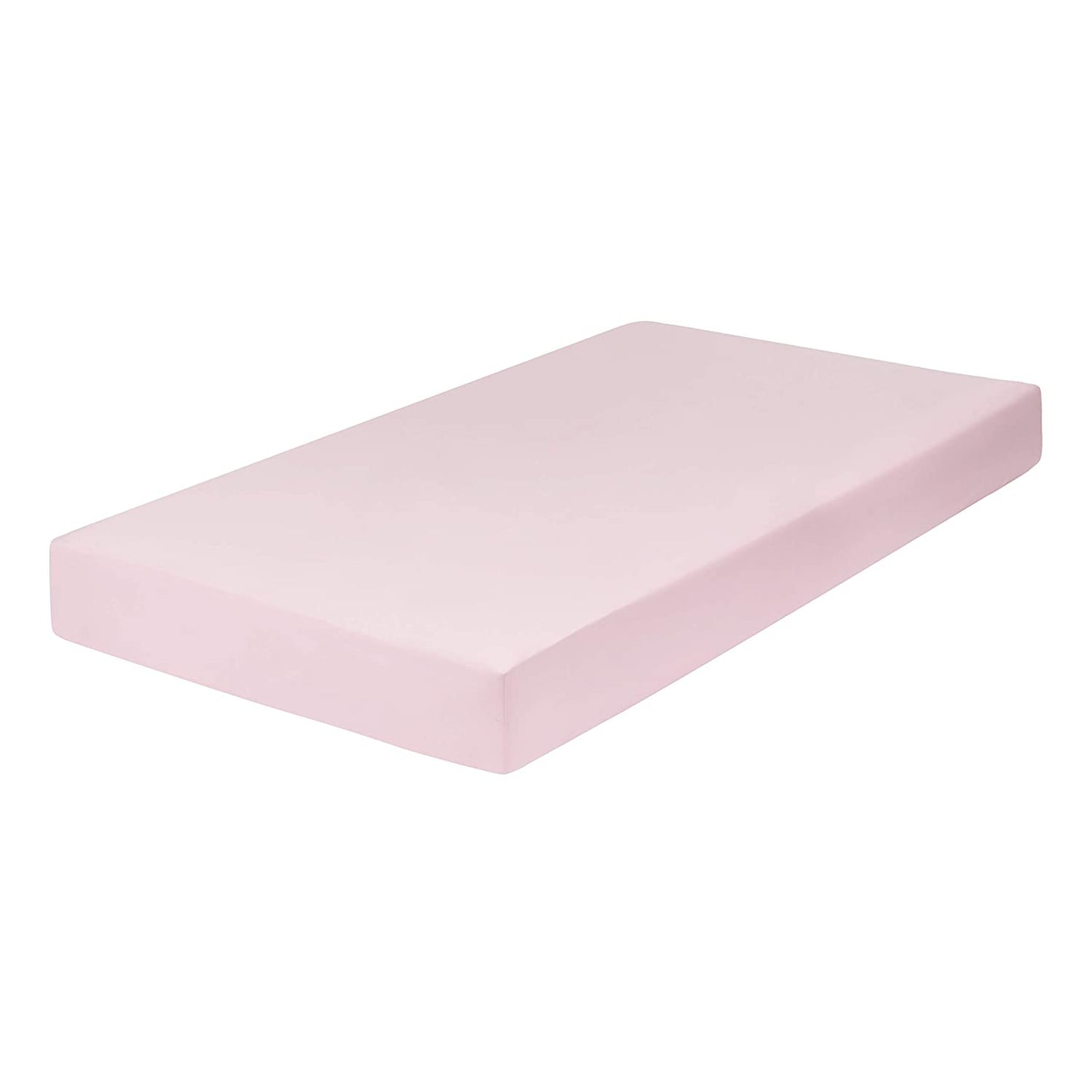 Fitted Microfiber Crib Sheet, Pink Solid