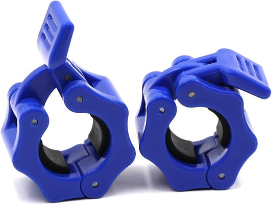 1 Inch Dumbbell Clamps (Color: Blue)