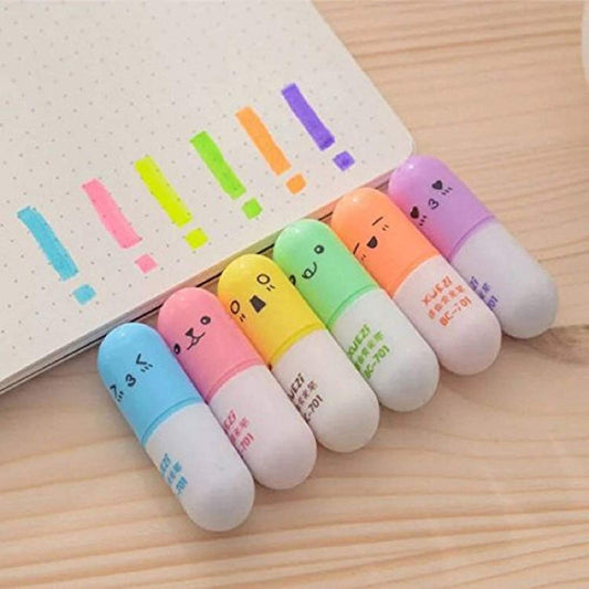 6 Mini Pill Markers