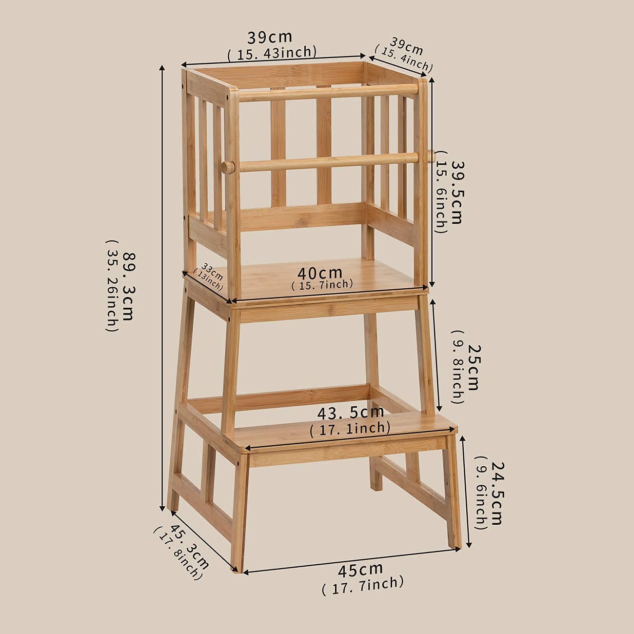 Kids Learning Tower Stool, 35 Inches