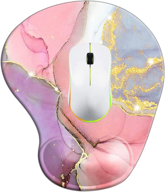 Wrist Support Mouse Pad (Pretty Marble-5)