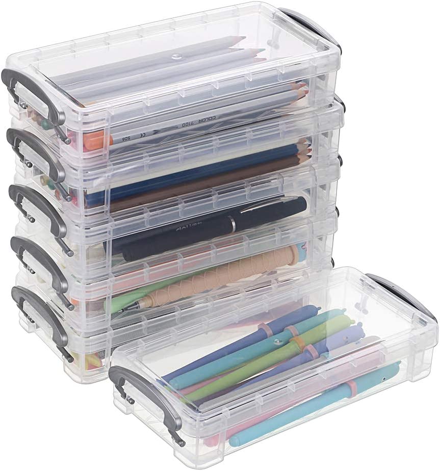 Office supply storage organizer box, (Pack of 6)