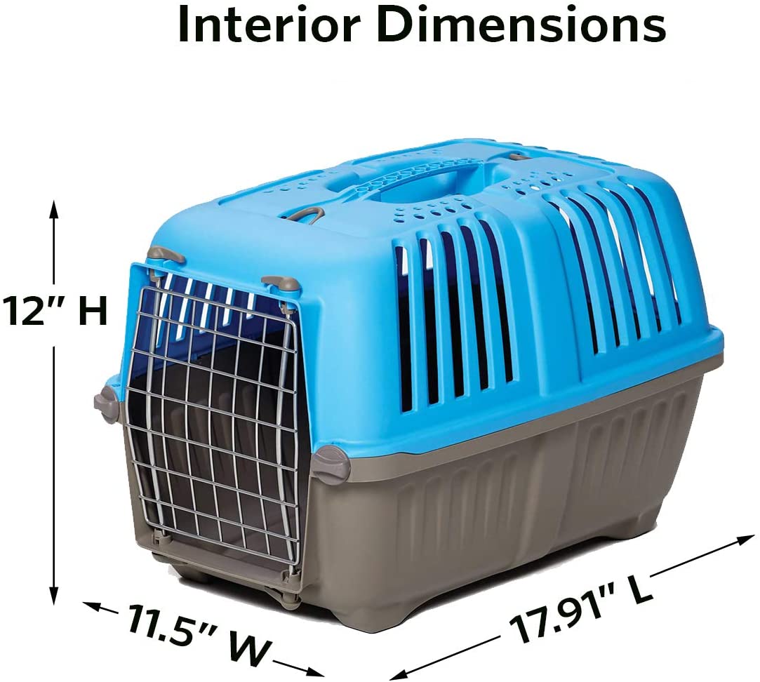 Travel Pet Carrier,17.91 L x 11.5 W x 12 H inches, blue color