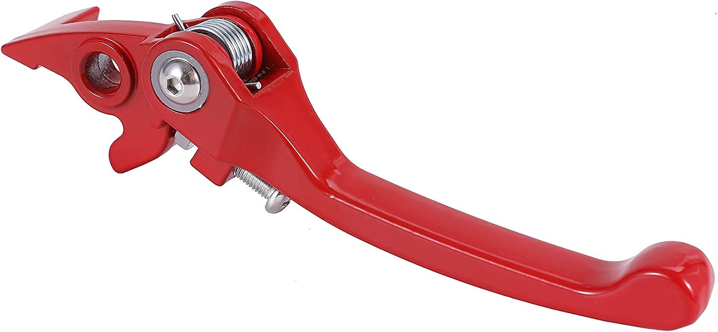 Motorcycle Red Folding Aluminum Clutch Lever 7/8 Inch Handlebar