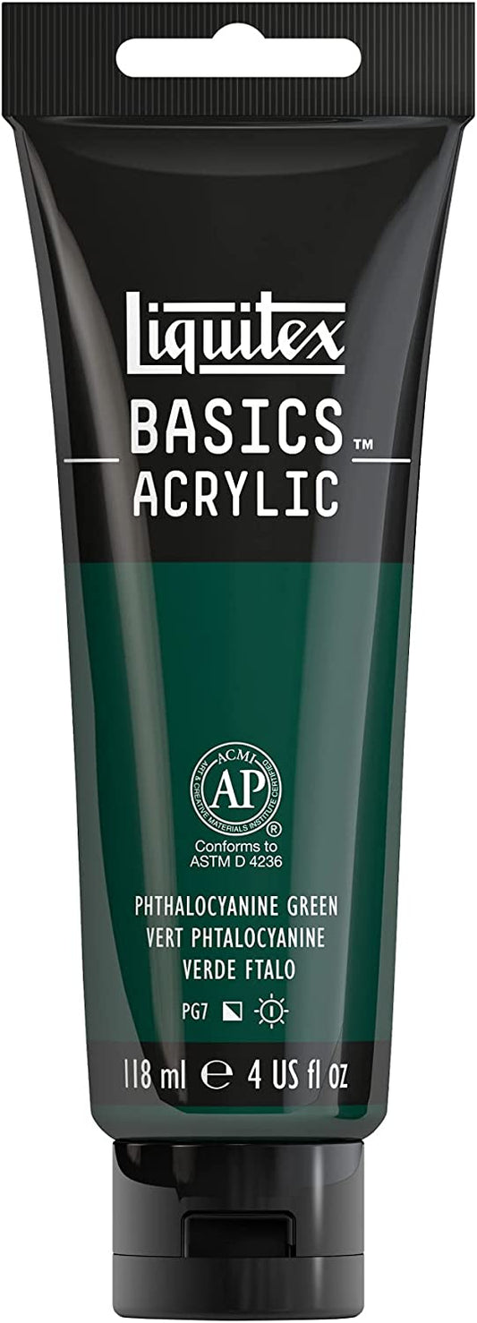 Acrylic Paint, 4oz Tube, Phthalocyanine Green