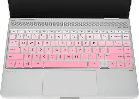 2-in-1 Silicone Keyboard Cover (Ombre Pink)