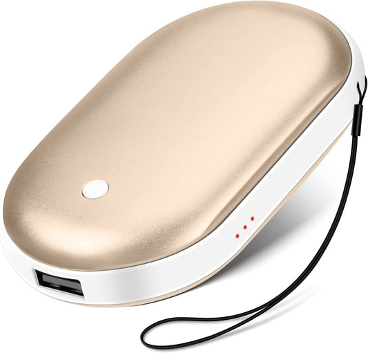 Hand Warmers Rechargeable, 5200mAh, Gold