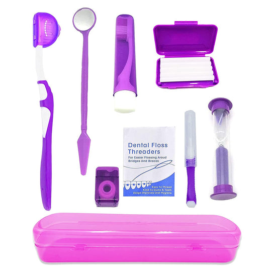 Oral cleaning kit (purple)